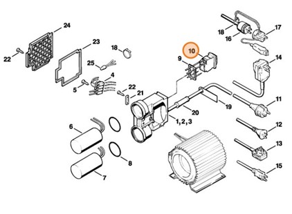 Przełącznik 100 - 120 V, Stihl 47034350310