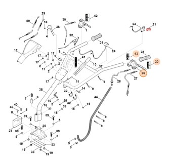 Cięgno sprzęgła, Stihl 62517109900