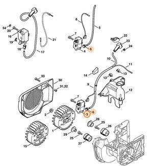 Moduł zapłonowy, Stihl 42234001303