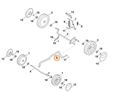 Dźwignia przełożenia, Stihl 63387038800