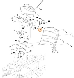 Cięgno gazu, Stihl 61701801100