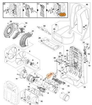 Wiązka kabli, Stihl BA034302201
