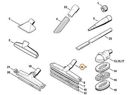 Ssawa wielkogabarytowa Ø 36 mm, Stihl 49015002711