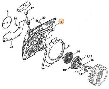 Pokrywa wentylatora, Stihl 11330803101