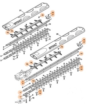 Zestaw urządzenia tnącego 620 mm / 24", Stihl 48517105904