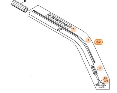 Wysięgnik Ø 25,4x1180 mm, Stihl 41407101700
