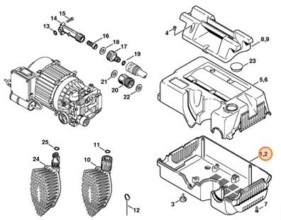 Pokrywa - strona dolna, Stihl 47197062115