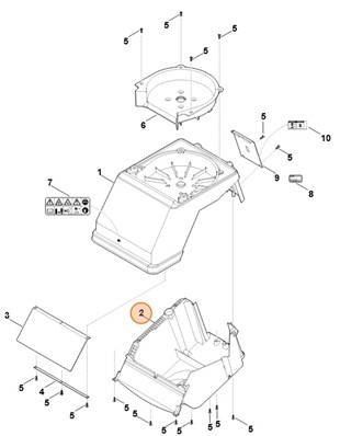 Pokrywa silnika, Stihl 60017013400