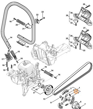 Sprężyna naciągowa, Stihl 00009975510