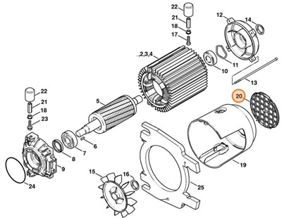 Kratka wentylatora, Stihl 47576060200