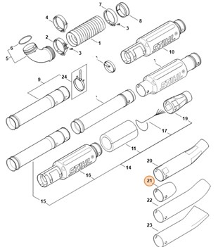 Dysza okrągła prosta, Stihl 42827086310