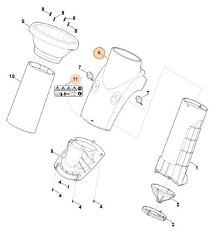 Dolna część leja, Stihl 60087017932