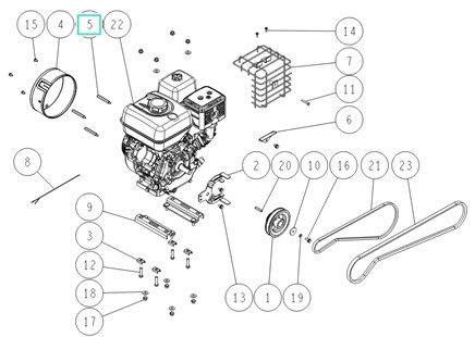 Śruba regulacyjna pokrywy , Orec 0304-61800 