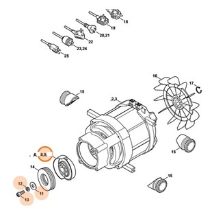Tarcza zataczająca 10,3°, 2,1 kW, Stihl 47777608701
