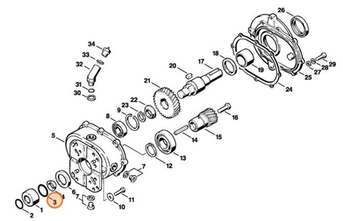 Okrągły pierścień uszczelniający 40x3, Stihl 96459457994