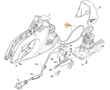 Wiązka kabli, Stihl 48184403002