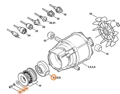 Tarcza zataczająca 7,5°, Stihl 47667608700
