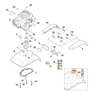 Osłona blaszana, Stihl 62417173106