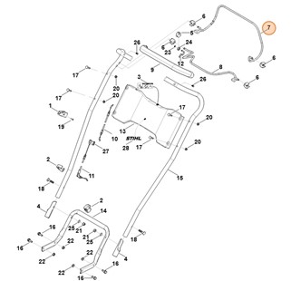 Dźwignia włączająca, Stihl 63787640201