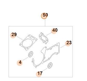 Zestaw uszczelek, Stihl 11240071600