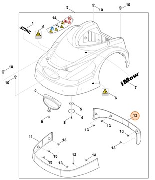 Listwa ochronna tylna, Stihl 63017067310