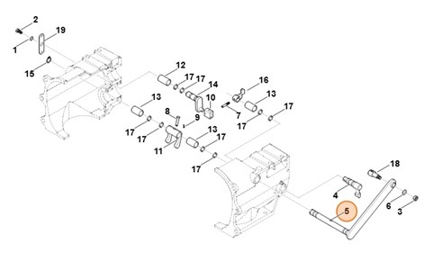 Dźwignia sprzęgła, Stihl 62516406401
