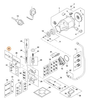 Śruba regulacyjna, Stihl RE015101901