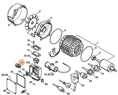 Mocowanie kabla, Stihl 07510307187