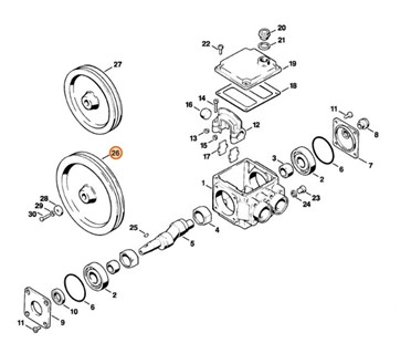 Koło pasowe, Stihl 47127041010