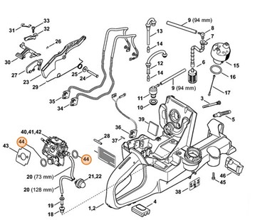 Pierścień uszczelniający 17x3, Stihl 96459457588