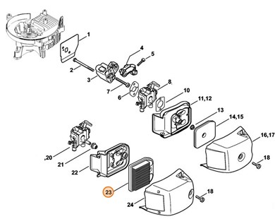 Filtr powietrza, Stihl 42371410300