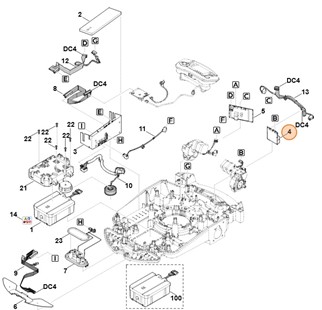 Płytka drukowana (napęd str. lewa), Stihl 63094305226