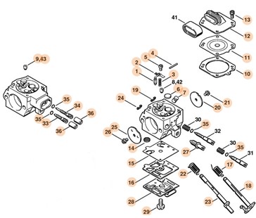 Gaźnik HD-17D, Stihl 11281200622