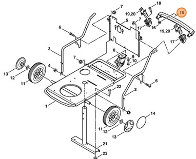 Okładzina uchwytu, Stihl 47527900600