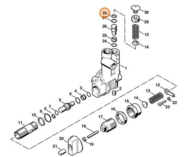 Pierścień oporowy 8,5-11x1, Stihl 96529451610