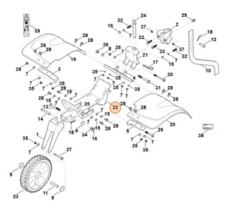 Wspornik silnika, Stihl 62507400202