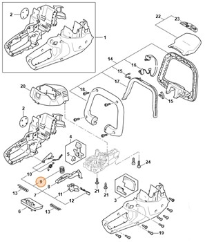 Sprężyna dociskowa, Stihl HA064356800