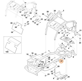 Przeciwległy element zatrzaskowy Snap-In, Stihl 00009520201