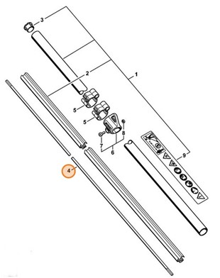 Wałek napędowy, Stihl 41377113200