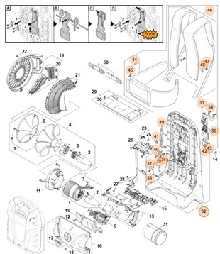 Nośna płyta barkowa, Stihl BA037003801