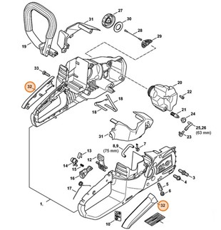 Okładzina uchwytu, Stihl 12547900640