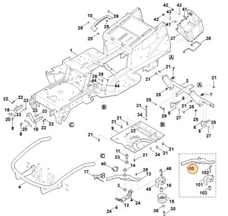 Ramię naprężające, Stihl 61707600842