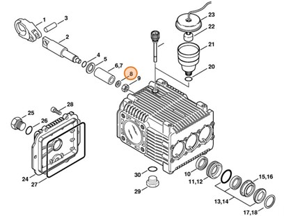 Pierścień uszczelniający, Stihl 47707092000
