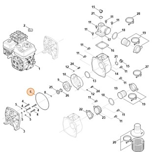 Pierścień uszczelniający, Stihl VB047092000