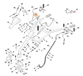 Cięgno gazu, Stihl 62511801100