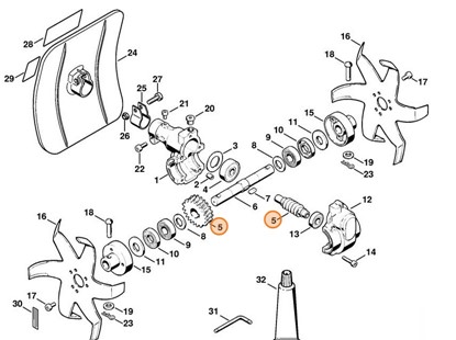 Zestaw ślimaka, Stihl 46000071004
