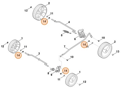 Sprężyna dociskowa, Stihl 63117642400