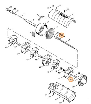 Łożysko kulkowe 6000-C-HRS-Z-C3, Stihl 95030035066