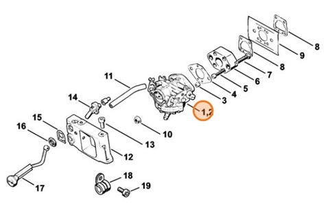 Gaźnik LA-S221A, Stihl 43081200602