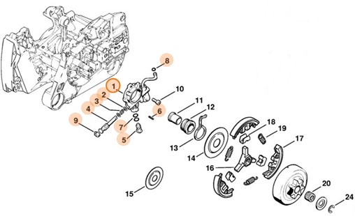 Pompa olejowa, Stihl 11286403205
